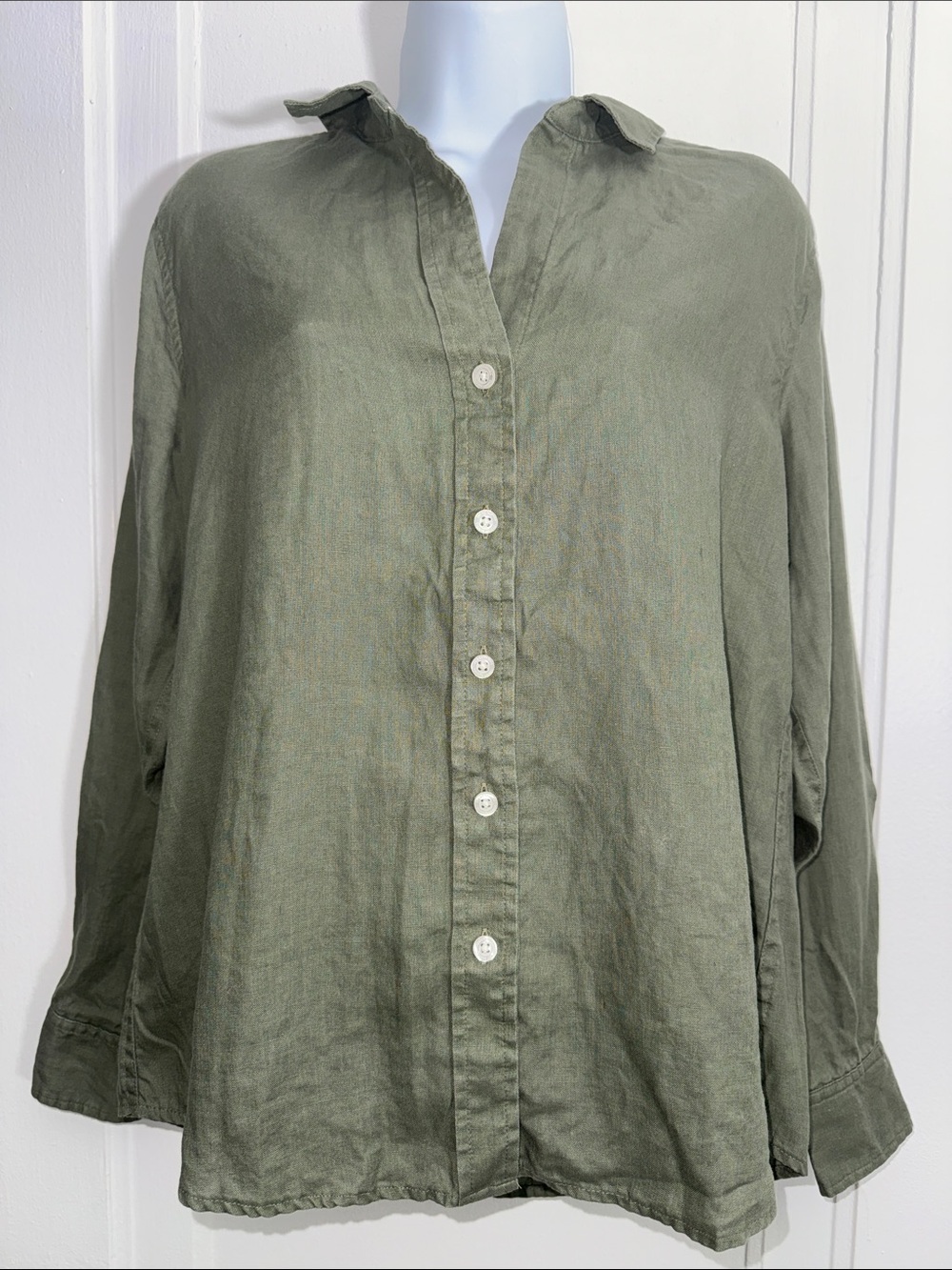Tommy Bahama Coastalina Linen Long-Sleeve Shirt size small